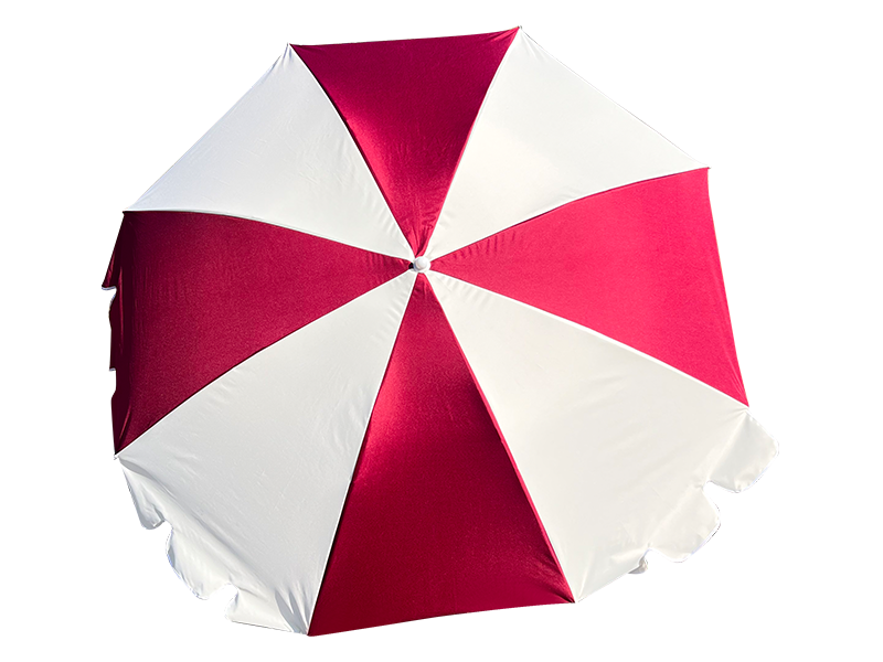 2M fiberramme, lett aluminiumskaft, vanlig solparaply.