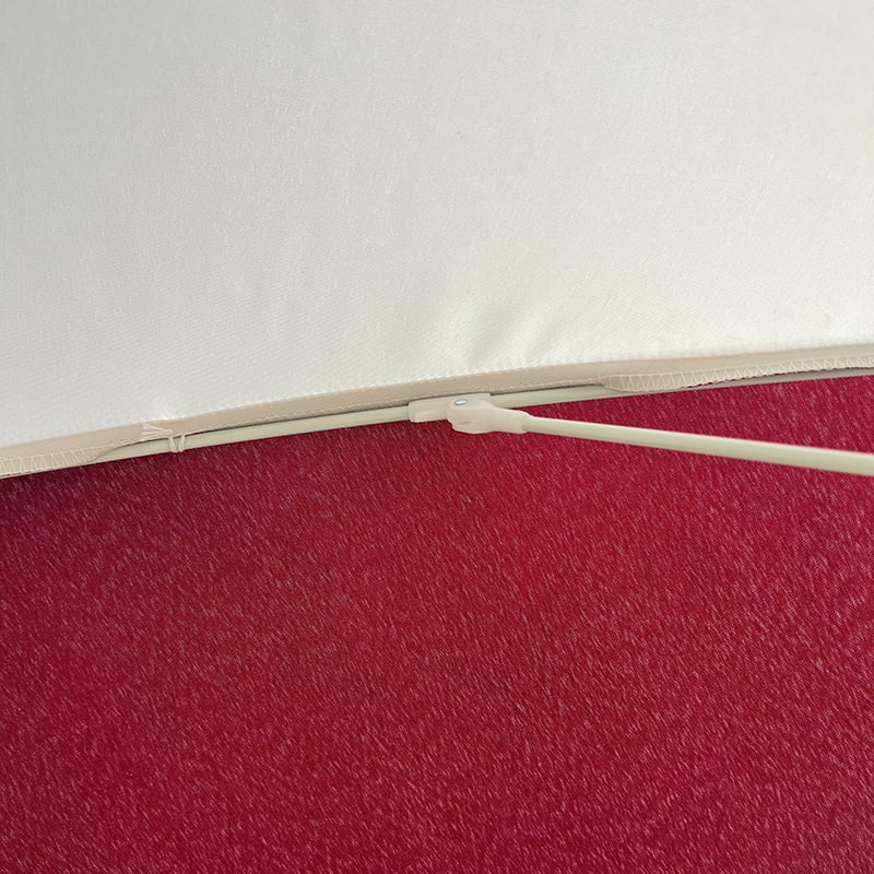 2M fiberramme, lett aluminiumskaft, vanlig solparaply.