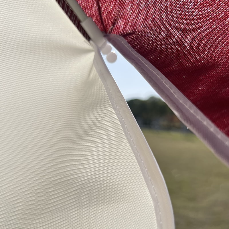 2M fiberramme, lett aluminiumskaft, vanlig solparaply.