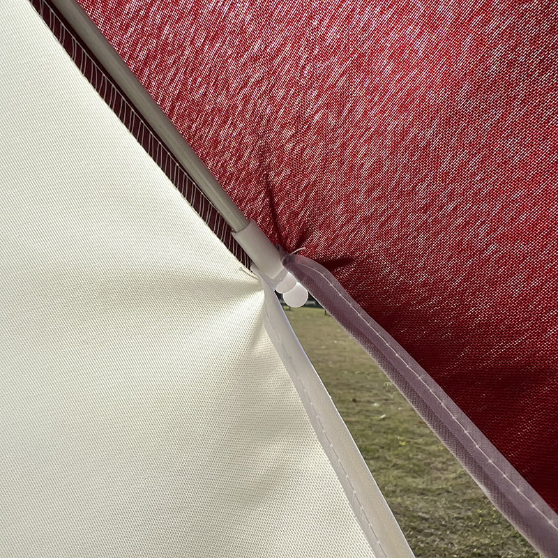 2M fiberramme, lett aluminiumskaft, vanlig solparaply.