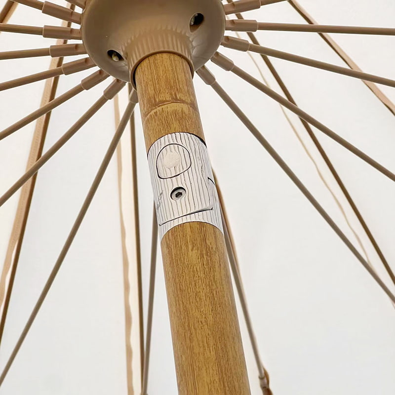 2,8M håndsveivd liggende paraply