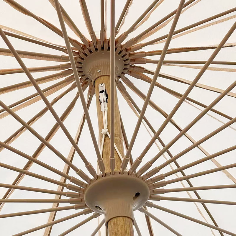 2,8M håndsveivd liggende paraply