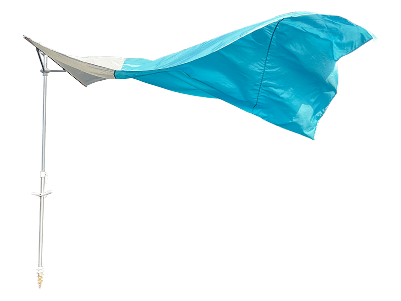 2,8*2,4M 2-ribbet dekorativ strandparaply