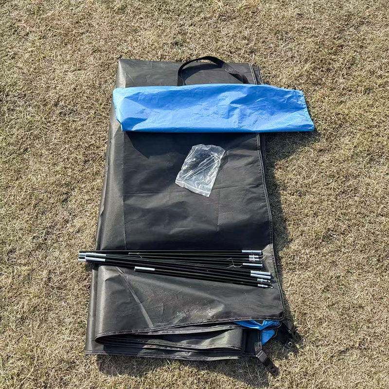 Lett, tresidig ventilert strandtelt