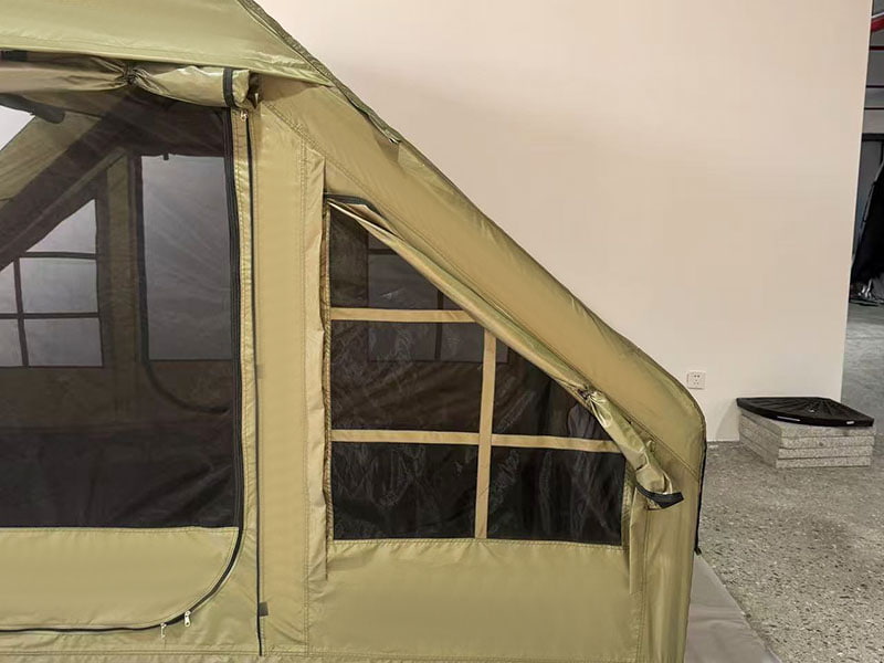 Liten størrelse Militærgrønt oppblåsbart campingtelt