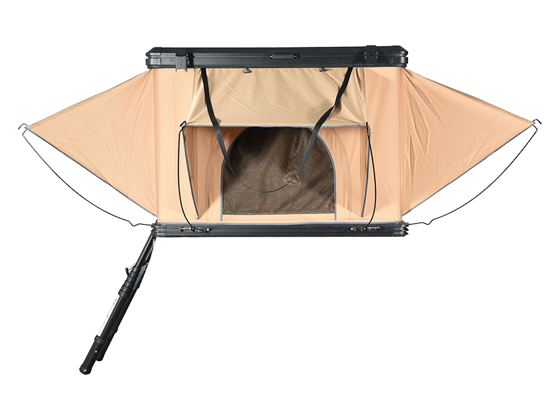 Campingtelt på taket med stige Campingtelt på taket med stige