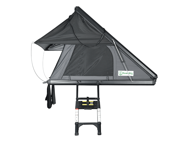 Campingtelt på taket med stige Campingtelt på taket med stige