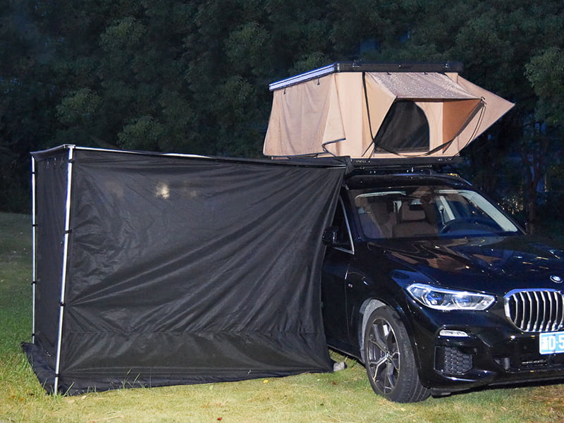 Campingtelt på taket med stige Campingtelt på taket med stige