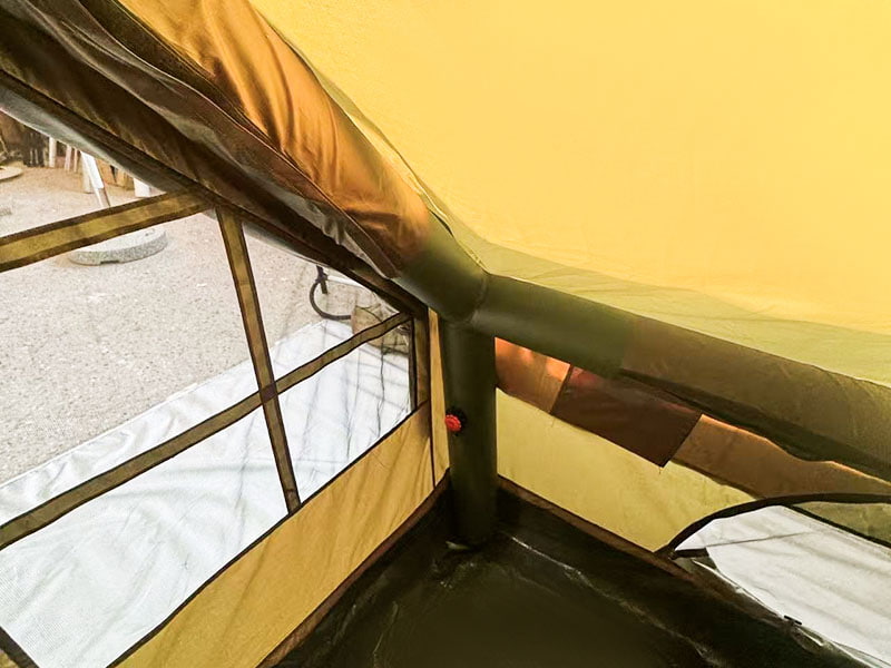 Liten størrelse Militærgrønt oppblåsbart campingtelt