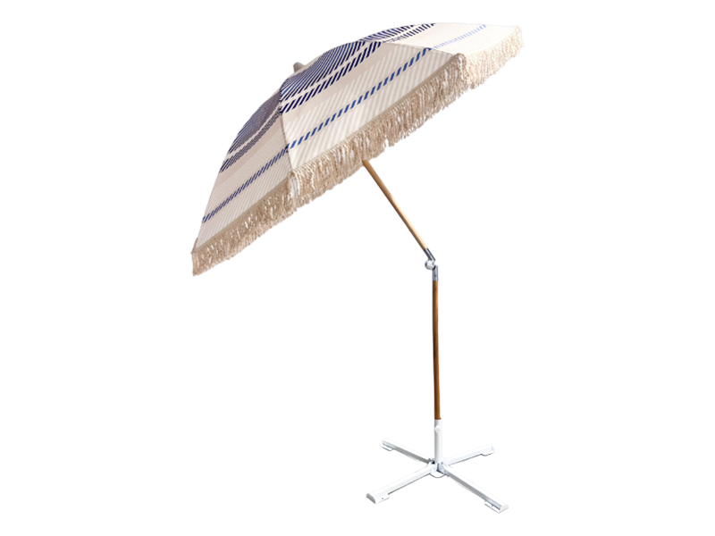 2,0M polyester strandparaply med aluminiumsstang og dusker