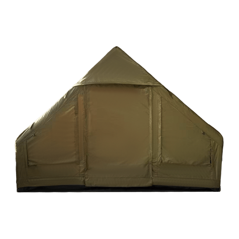 Liten størrelse Militærgrønt oppblåsbart campingtelt