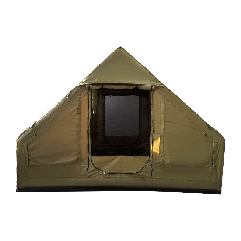 Liten størrelse Militærgrønt oppblåsbart campingtelt